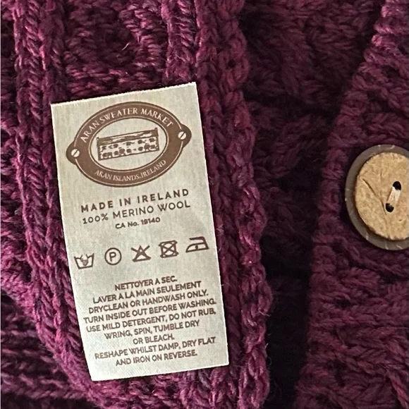 ♥️Irish Aran Sweater Market Merino Wool Snood Infinity Scarf - Picture 10 of 11